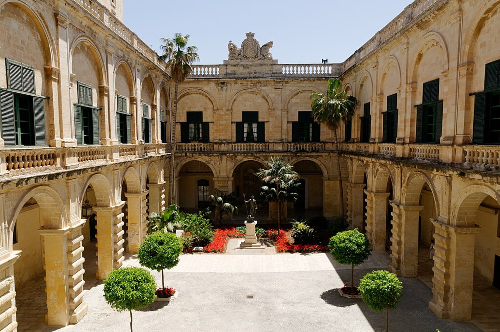 Grand Master's Palace historic courtyard