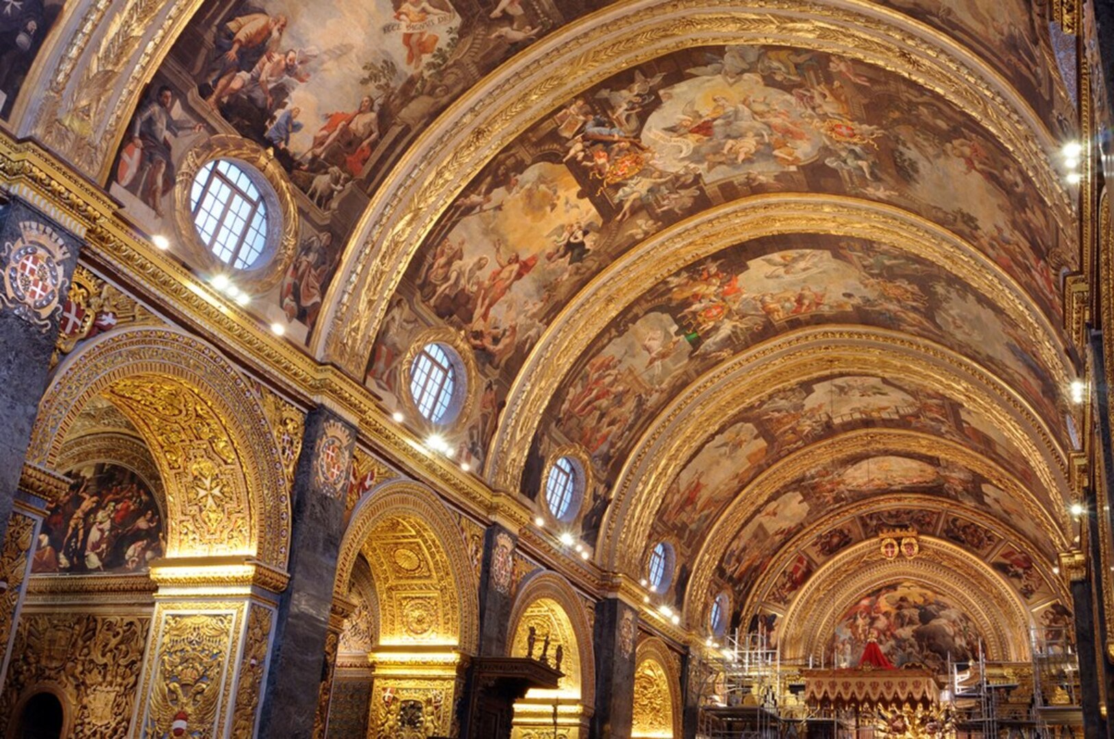 St. John's Co-Cathedral baroque interior
